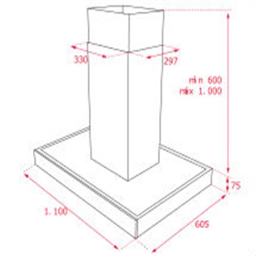 Máy hút mùi ốc đảo Teka DPL ISLA 1185 - Hàng chính hãng