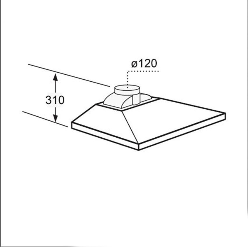 Máy hút mùi ống khói Bosch DWW061451 - Hàng chính hãng