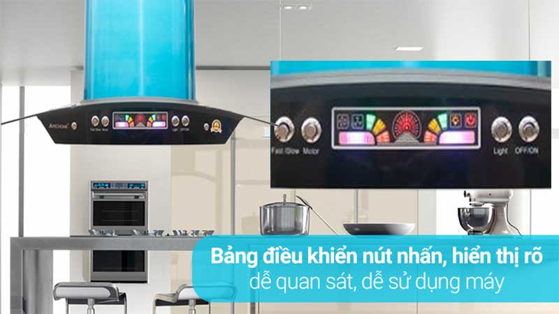 Máy hút mùi tum kính Apechome APH-HP003 - Hàng chính hãng