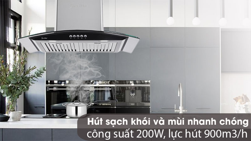 Máy hút mùi tum kính Sevilla SV-C105/C105B - Hàng chính hãng