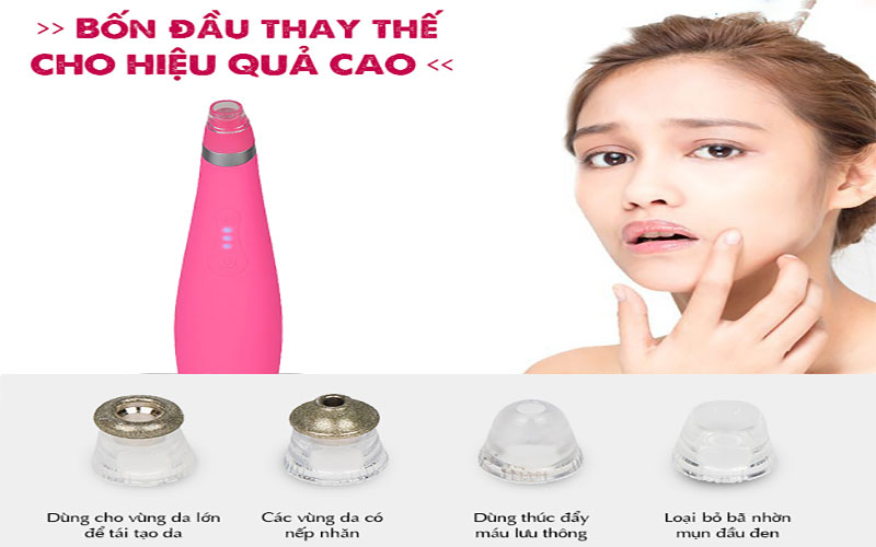 Máy hút mụn và tẩy da chết Rio DRMA3 - Hàng chính hãng