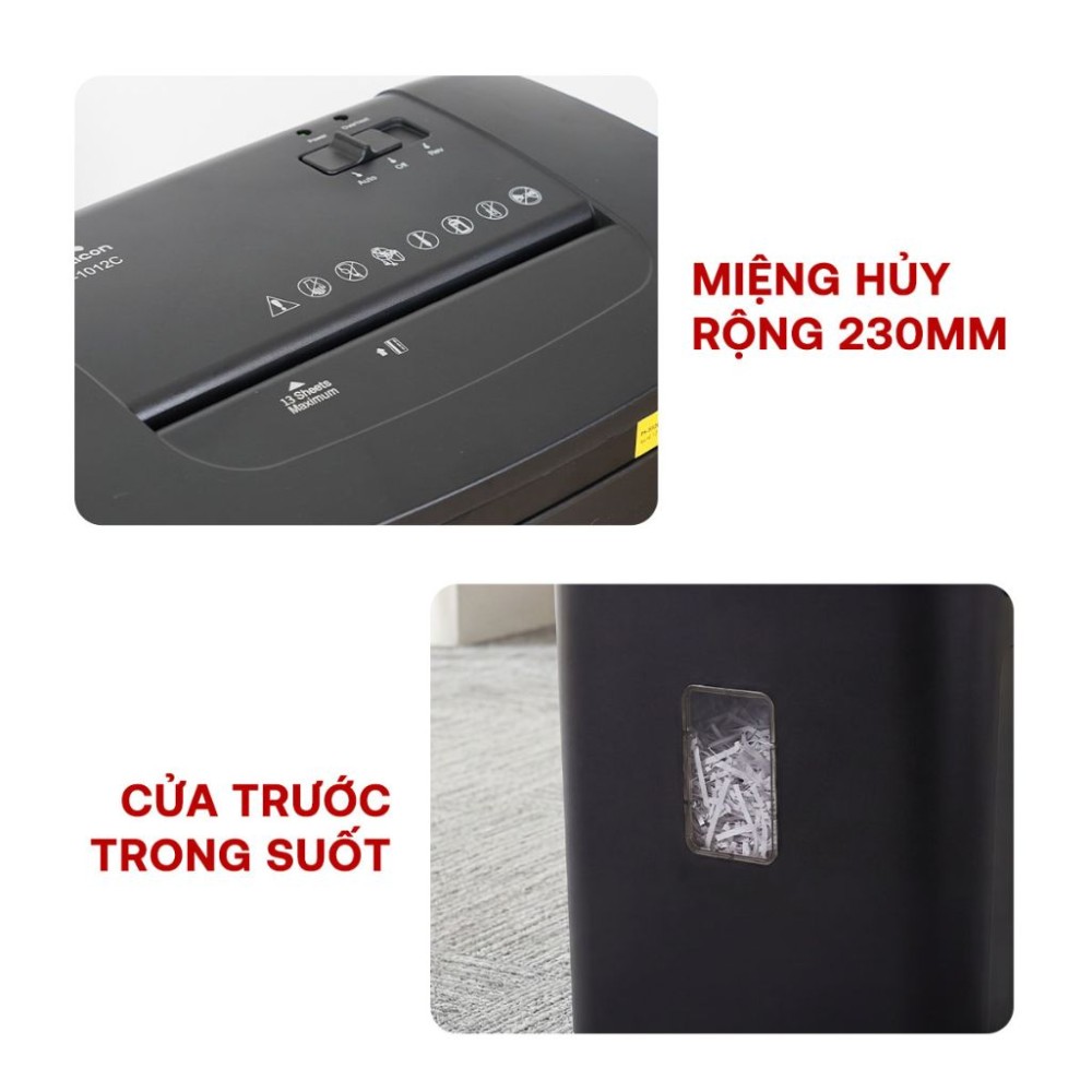 Máy hủy tài liệu Silicon PS-1012C - Hàng chính hãng