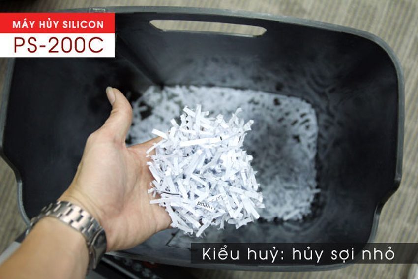 Máy hủy tài liệu Silicon PS-200C - Hàng chính hãng