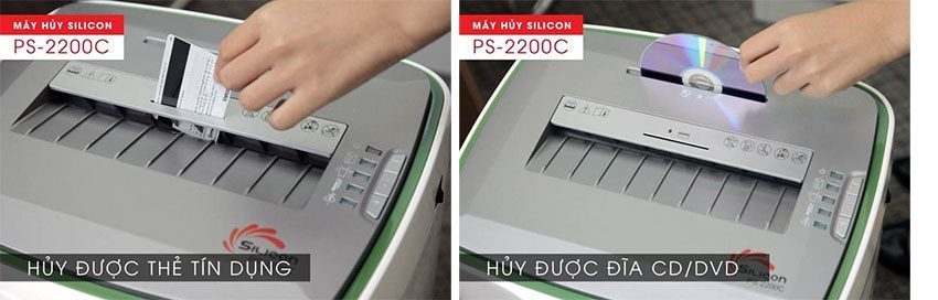 Máy hủy tài liệu Silicon PS-2200C - Hàng chính hãng