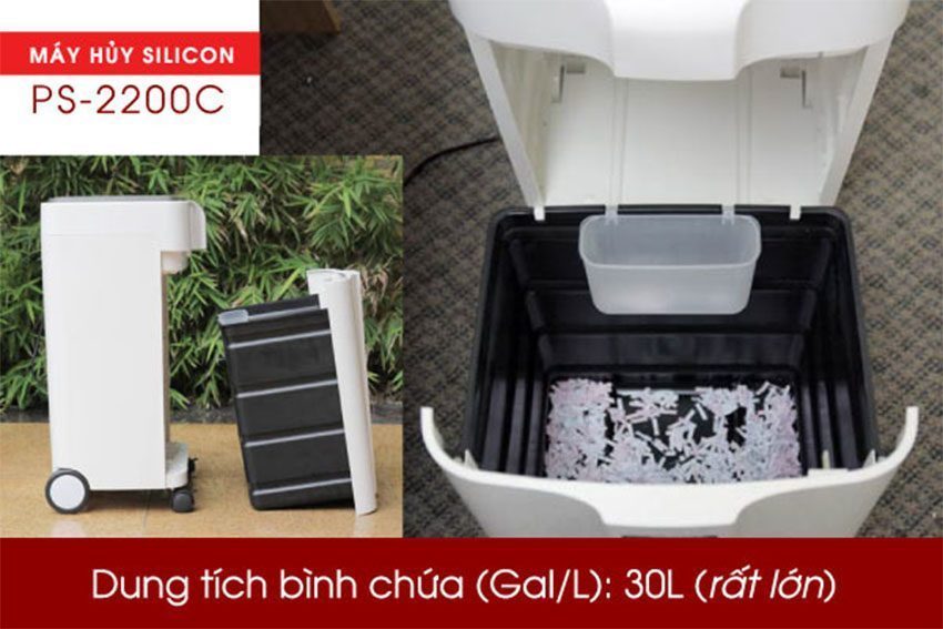 Máy hủy tài liệu Silicon PS-2200C - Hàng chính hãng