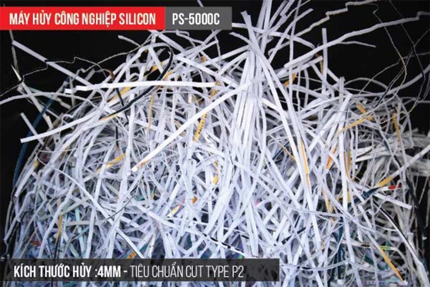 Máy hủy tài liệu công nghiệp Silicon PS-5000C - Hàng chính hãng