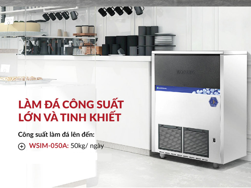 Máy làm đá công nghiệp Woosung WSIM-050A - Hàng chính hãng