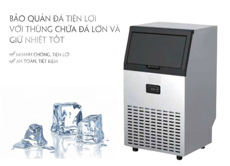 Máy làm đá kèm lọc nước UF Fujihome IM70C - Hàng chính hãng