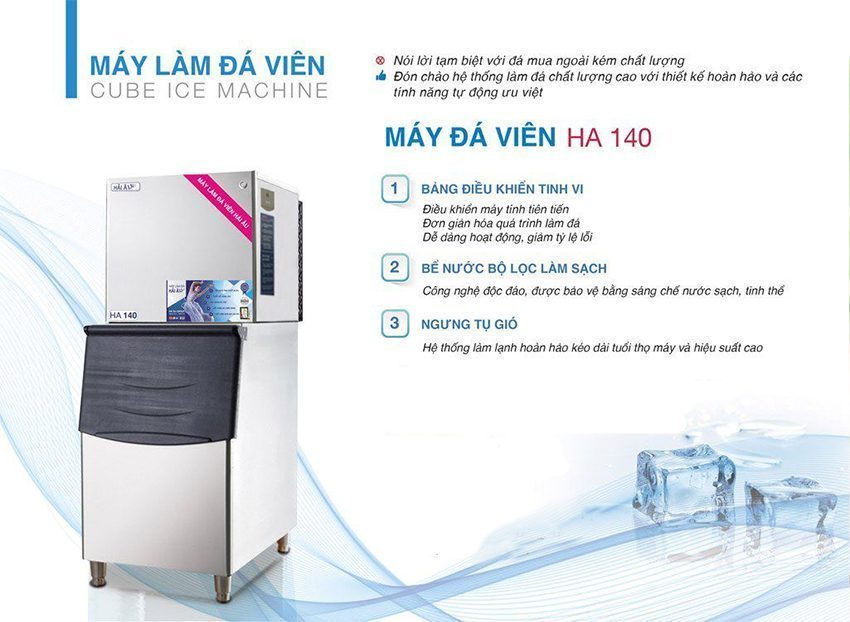 Máy làm đá viên Hải Âu HA-140 - Hàng chính hãng
