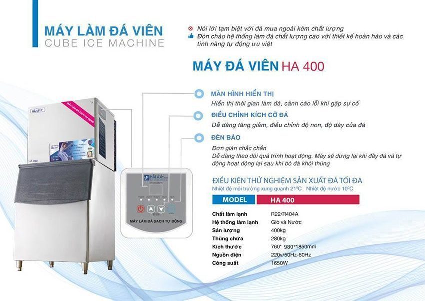 Máy làm đá viên Hải Âu HA-400 - Hàng chính hãng