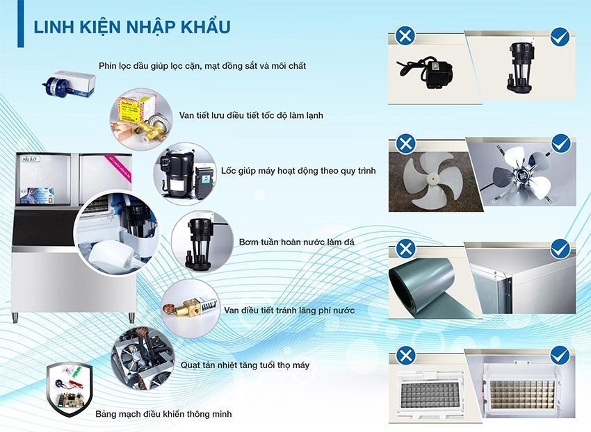 Máy làm đá viên Hải Âu HA-900 - Hàng chính hãng