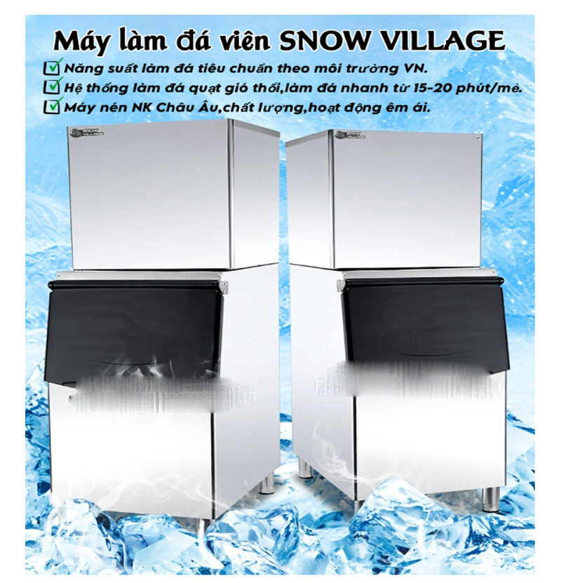 Máy làm đá viên Snow Village AP-120 - Hàng chính hãng