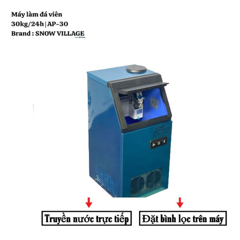 Máy làm đá viên 30kg Snow Village AP-30 - Hàng chính hãng
