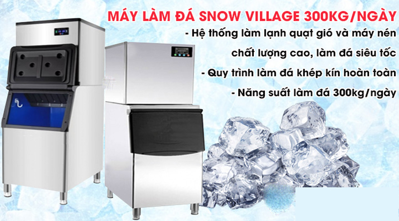 Máy làm đá viên Snow Village AP-300 - Hàng chính hãng