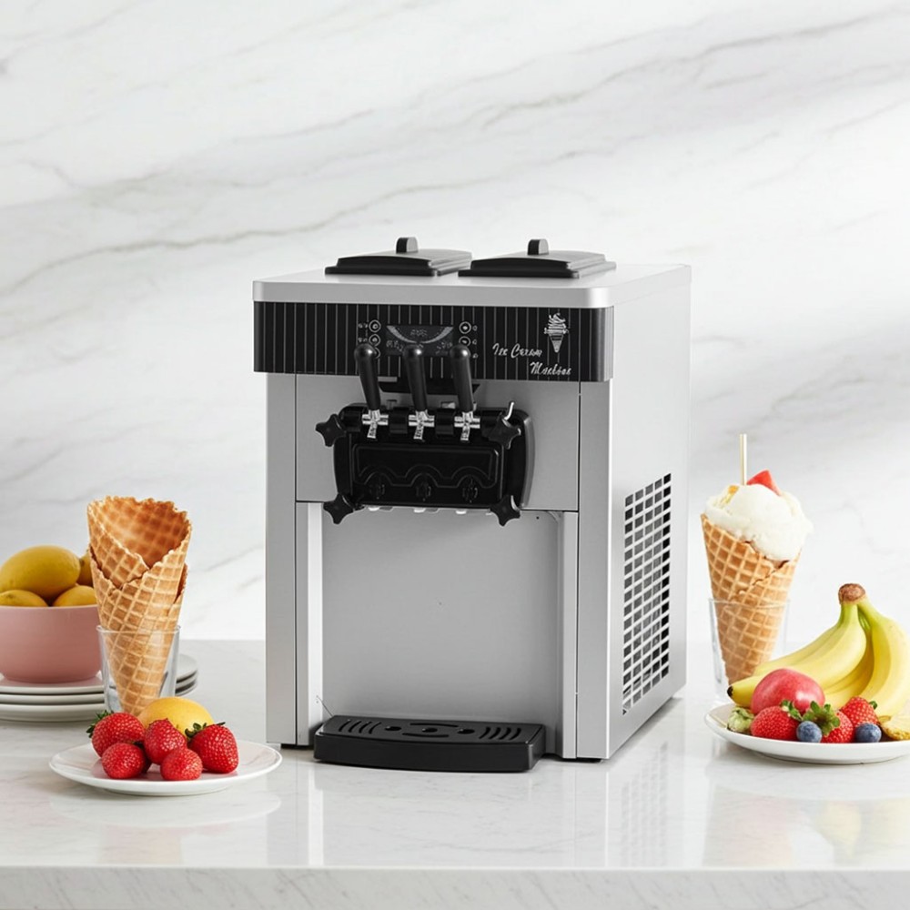 Máy làm kem để bàn ba vòi CVSA  BQC-1800 - Hàng chính hãng