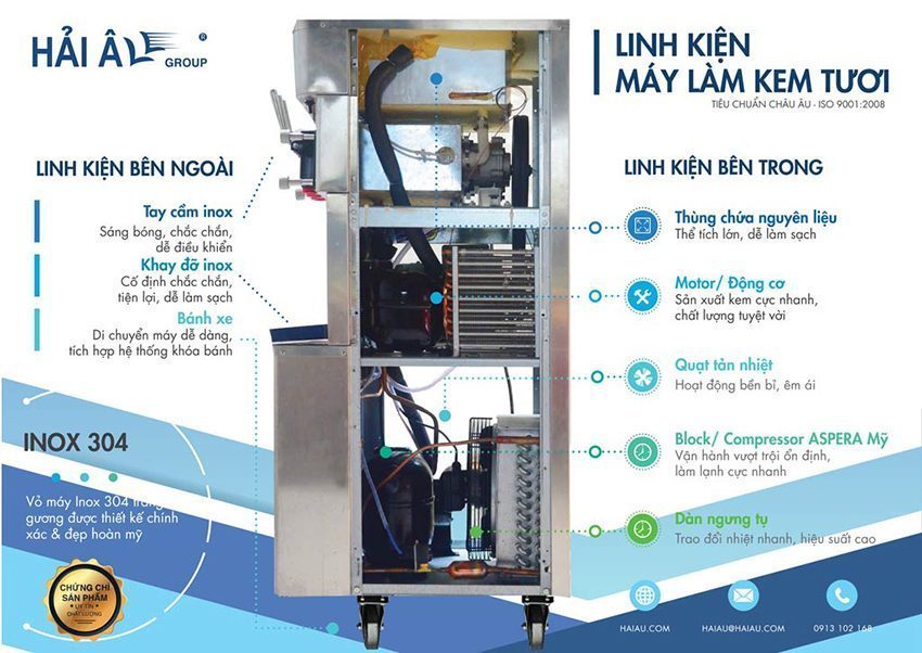Máy làm kem Hải Âu HAK 313 - Hàng chính hãng