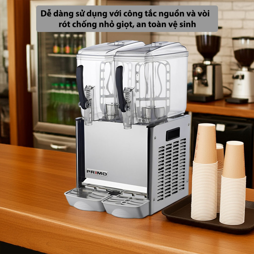 Máy làm lạnh nước trái cây 2 ngăn Primo 0200602381 - Hàng chính hãng