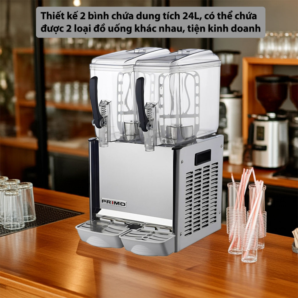 Máy làm lạnh nước trái cây 2 ngăn Primo 0200602381 - Hàng chính hãng
