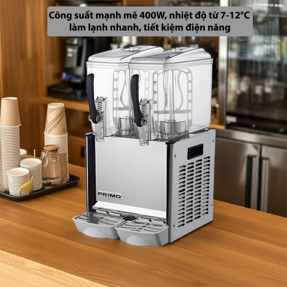 Máy làm lạnh nước trái cây 2 ngăn Primo 0200602381 - Hàng chính hãng