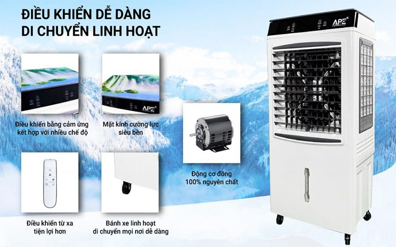 Máy làm mát không khí APE AP6001R - Hàng chính hãng