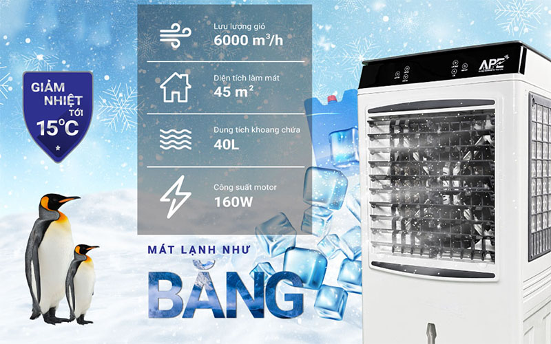 Máy làm mát không khí APE AP6001R - Hàng chính hãng