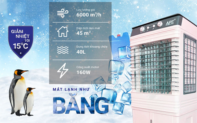 Máy làm mát không khí APE AP6002 - Hàng chính hãng