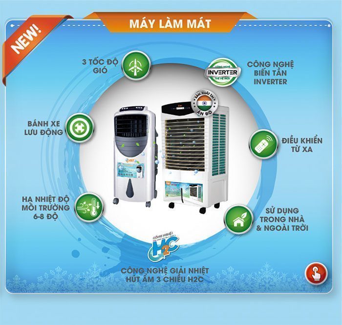 Máy làm mát không khí Comet CM8836 - Hàng chính hãng