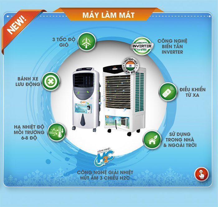 Máy làm mát không khí Comet CM8838 - Hàng chính hãng