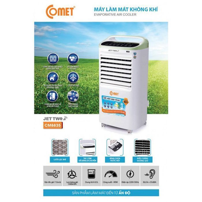 Máy làm mát không khí Comet CM8835 - Hàng chính hãng