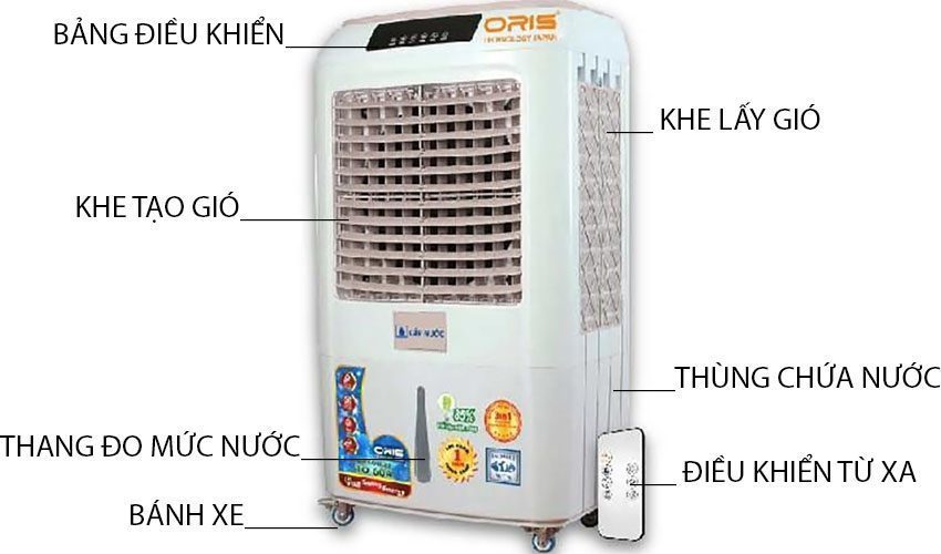Máy làm mát không khí Oris TO-60A - Hàng chính hãng