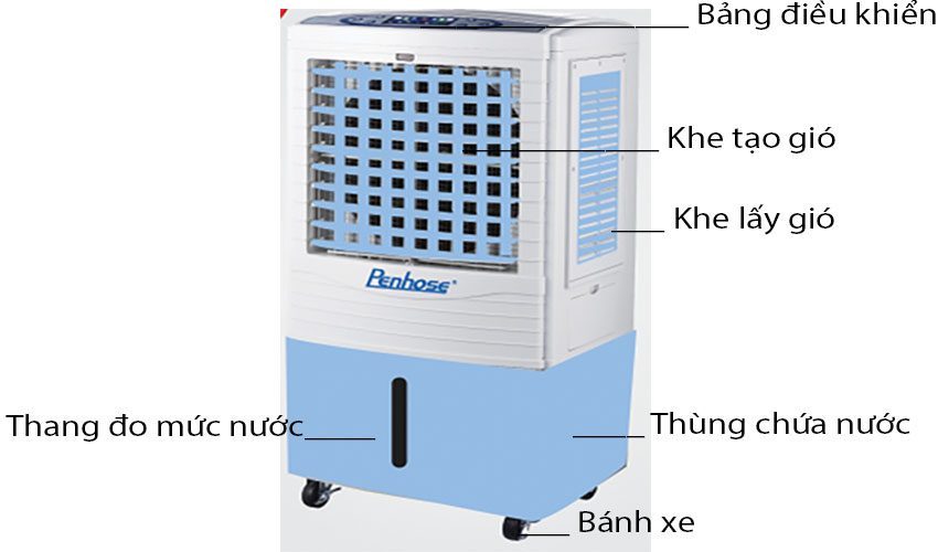Máy làm mát không khí Penhose PH-3000A - Hàng chính hãng