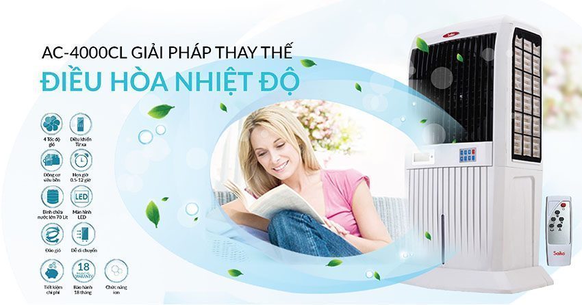 Máy làm mát không khí Saiko AC-4000CL - Hàng chính hãng
