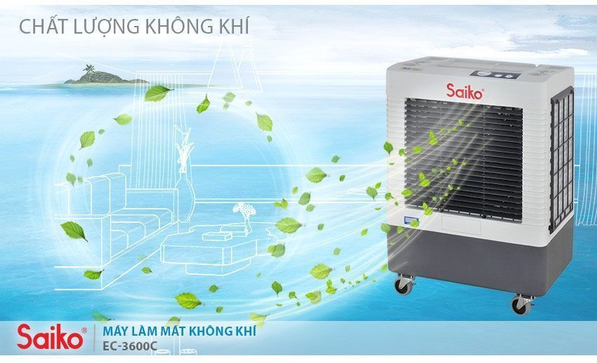 Máy làm mát không khí Saiko EC-3600E - Hàng chính hãng