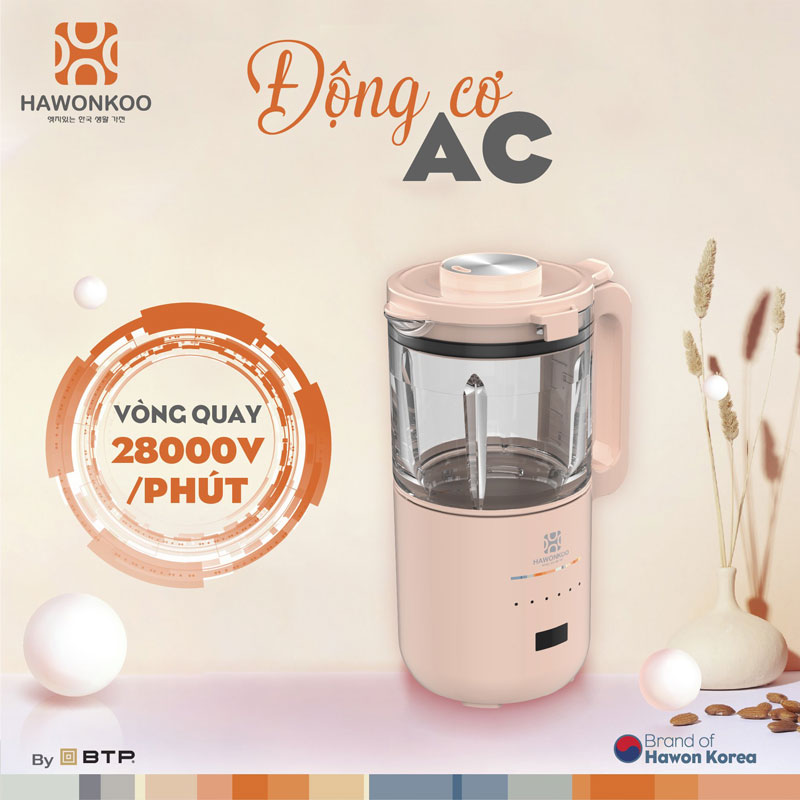 Máy xay nấu đa năng Hawonkoo SMH-120-PK - Hàng chính hãng