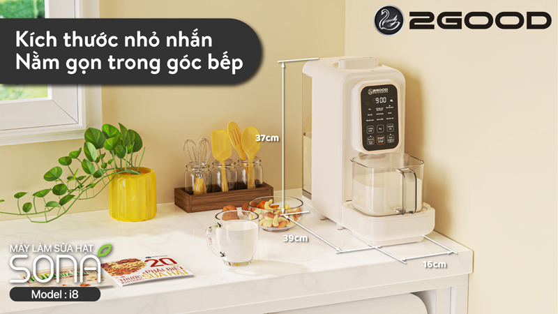 Máy làm sữa hạt 2Good SONA I8 - Hàng chính hãng