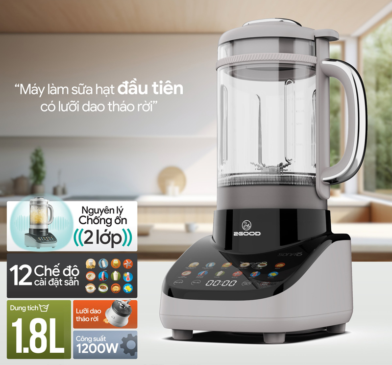  Máy làm sữa hạt 2Good SONA 6 - Hàng chính hãng