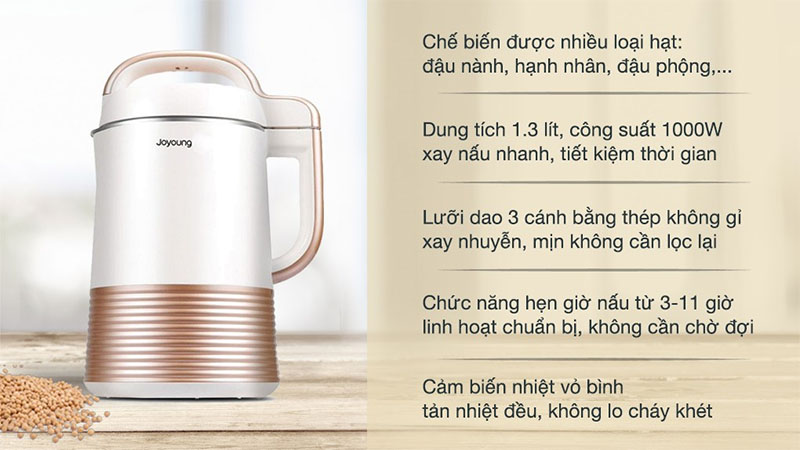 Máy làm sữa hạt Joyoung DJ13C-Q3 - Hàng chính hãng