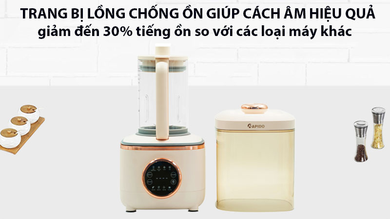 Máy làm sữa hạt Rapido RHB-600D - Hàng chính hãng
