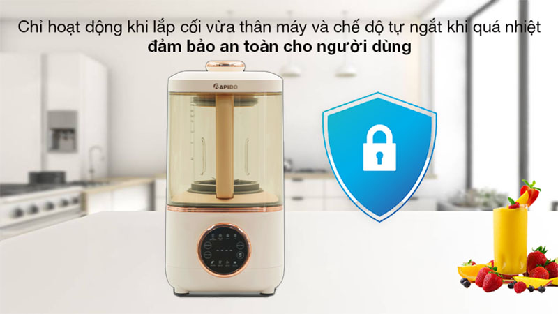 Máy làm sữa hạt Rapido RHB-600D - Hàng chính hãng