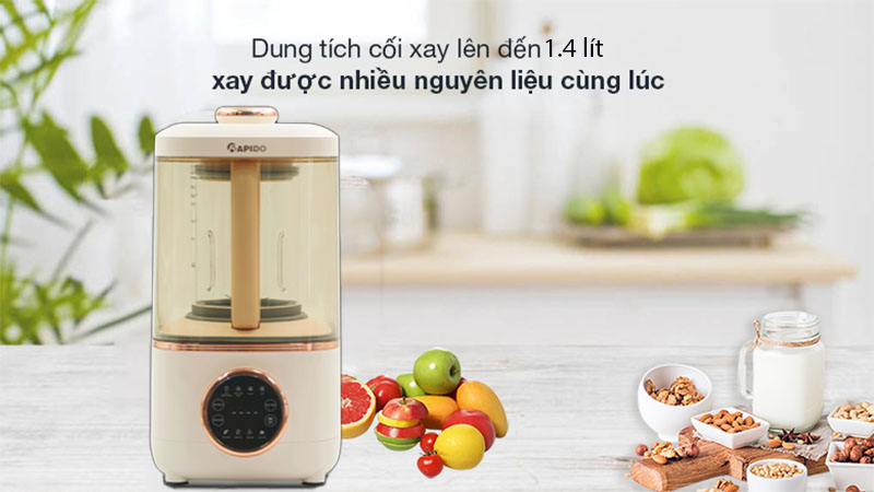 Máy làm sữa hạt Rapido RHB-600D - Hàng chính hãng