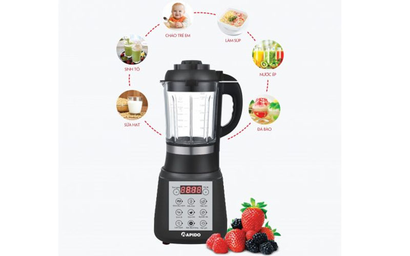 Máy làm sữa hạt Rapido RHB1800D - Hàng chính hãng