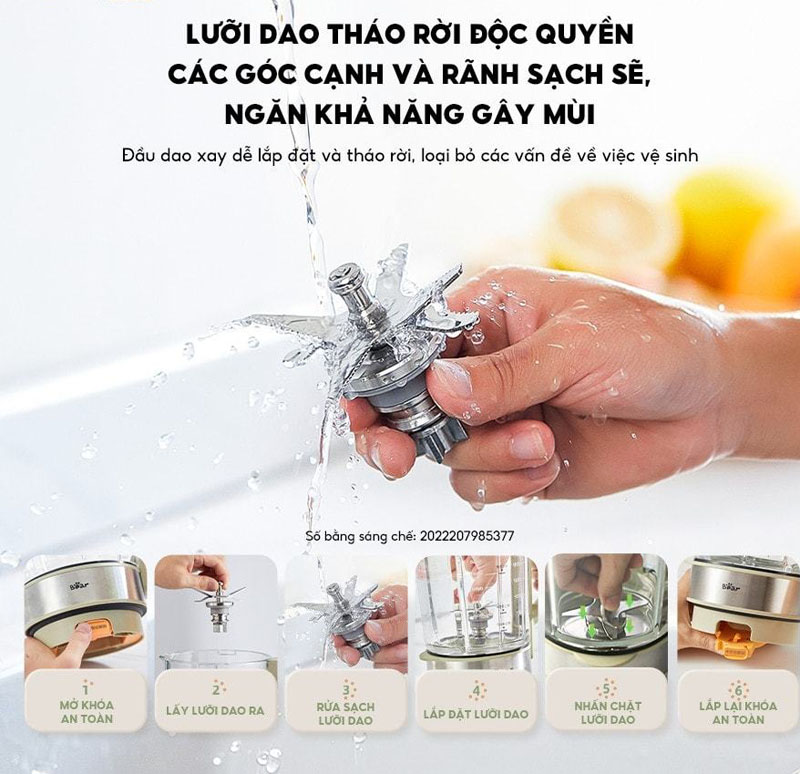 Máy làm sữa hạt Bear SB-SH17V - Hàng chính hãng
