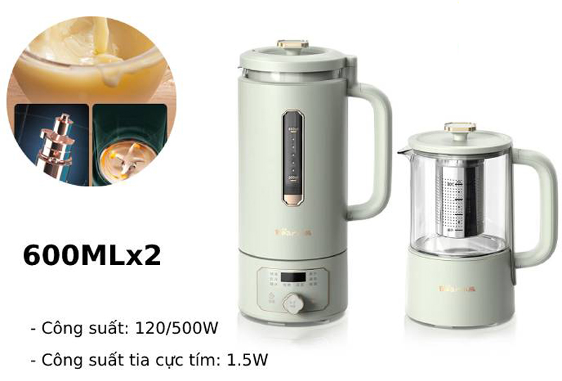 Máy làm sữa hạt mini Bear DJJ-B05Q2 - Hàng chính hãng