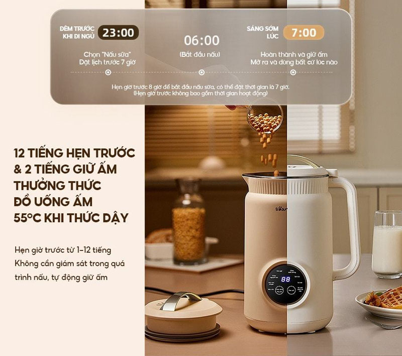 Máy làm sữa hạt Bear SB-SH09Q - Hàng chính hãng