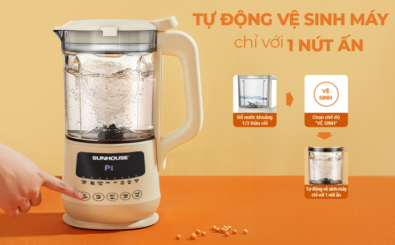 Máy làm sữa hạt đa năng Sunhouse SHD5261 - Hàng chính hãng