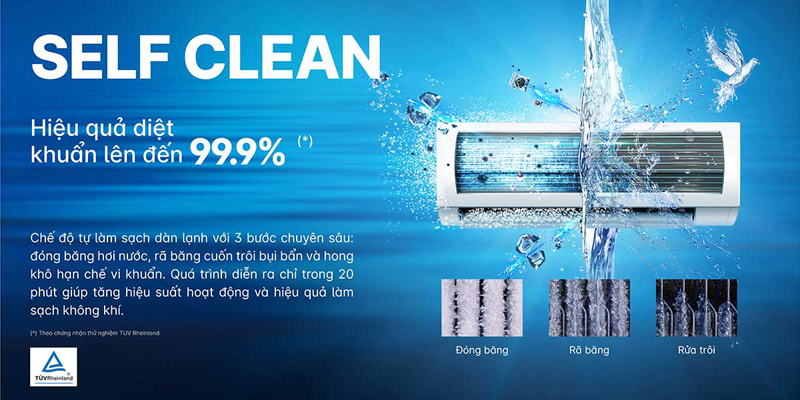 Máy lạnh Inverter Aqua AQA-RV9QC - Hàng chính hãng