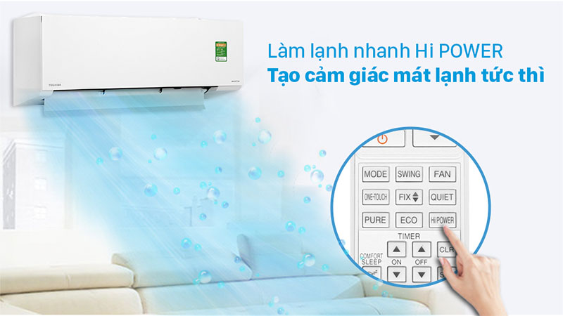 Máy lạnh 1 HP Inverter Toshiba RAS-H10E2KCVG-V - Hàng chính hãng