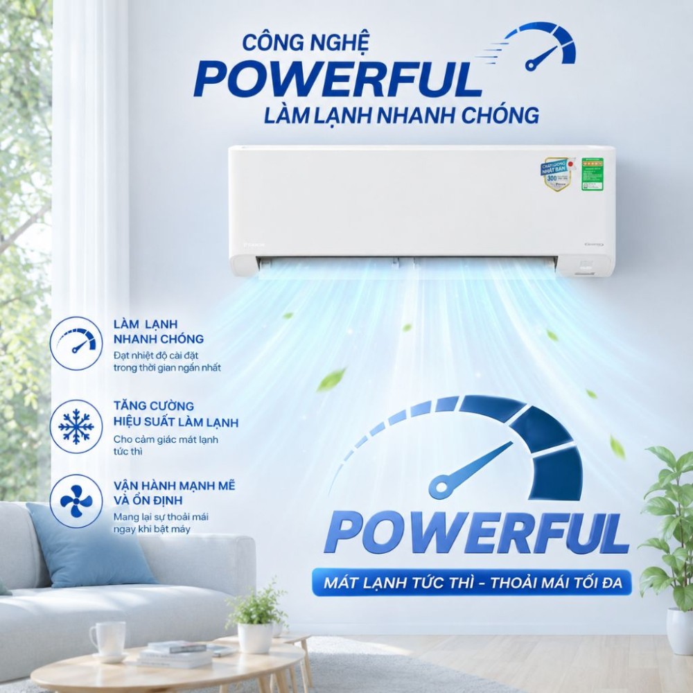 Máy lạnh 1 chiều Daikin Inverter 1 HP FTKY25WAVMV/RKY25WAVMV - Hàng chính hãng