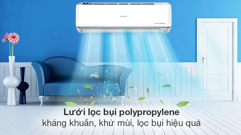 Máy lạnh 1 chiều Sharp AH-X18ZEW - Hàng chính hãng