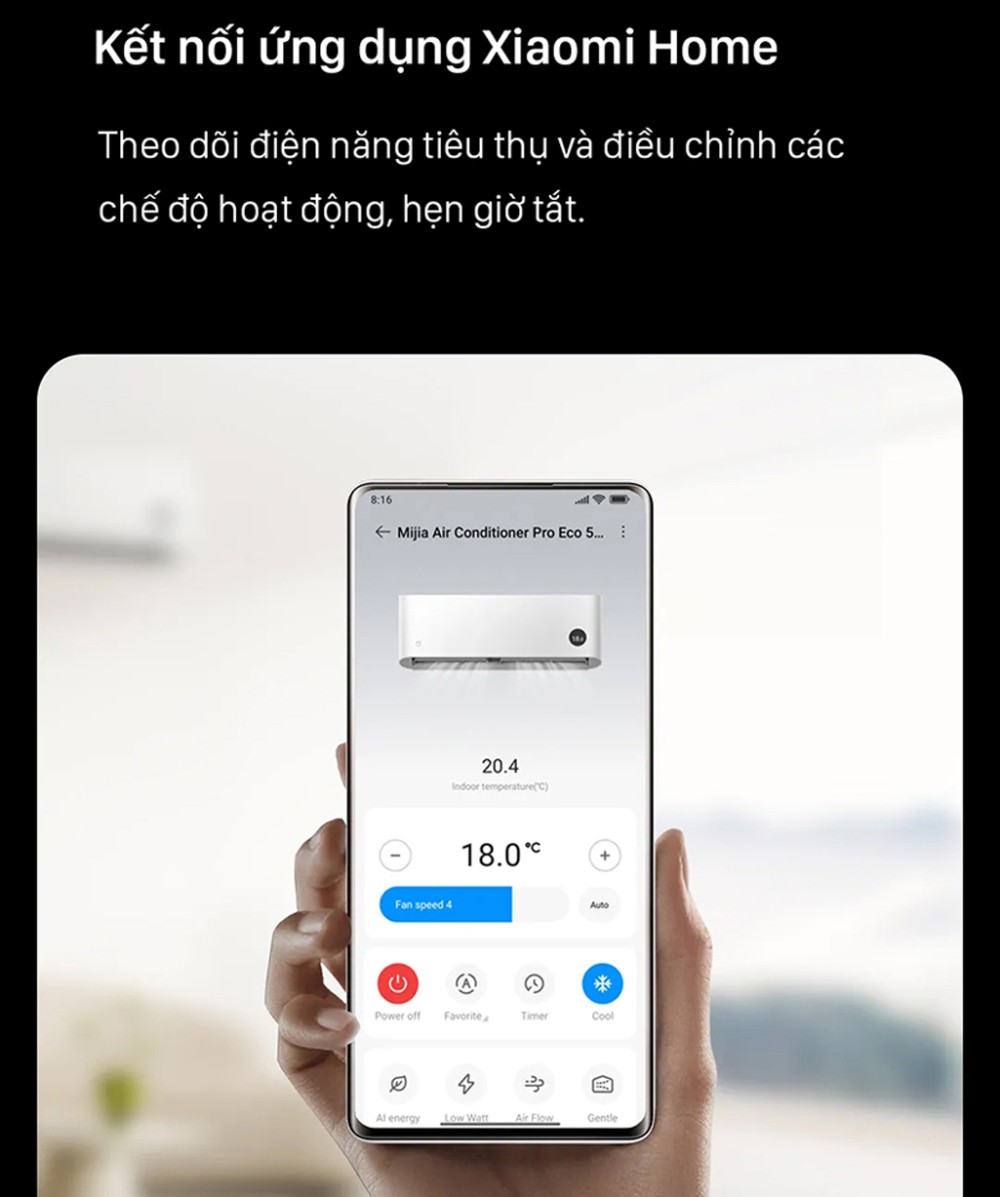 Máy lạnh Xiaomi 1.5 HP ASC-12WO/N1C5-VN  - Hàng chính hãng